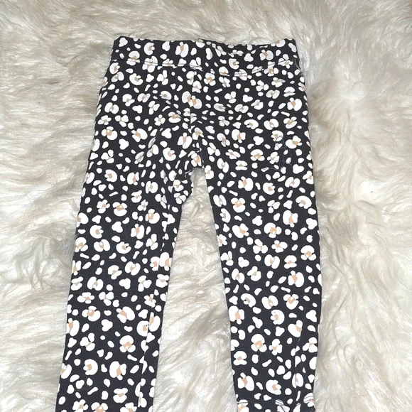 Janie and Jack Black leopard two piece set 2T black animal print - Picture 10 of 14